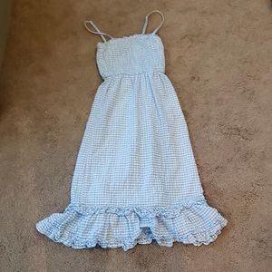 Women’s Blue ruffled dress